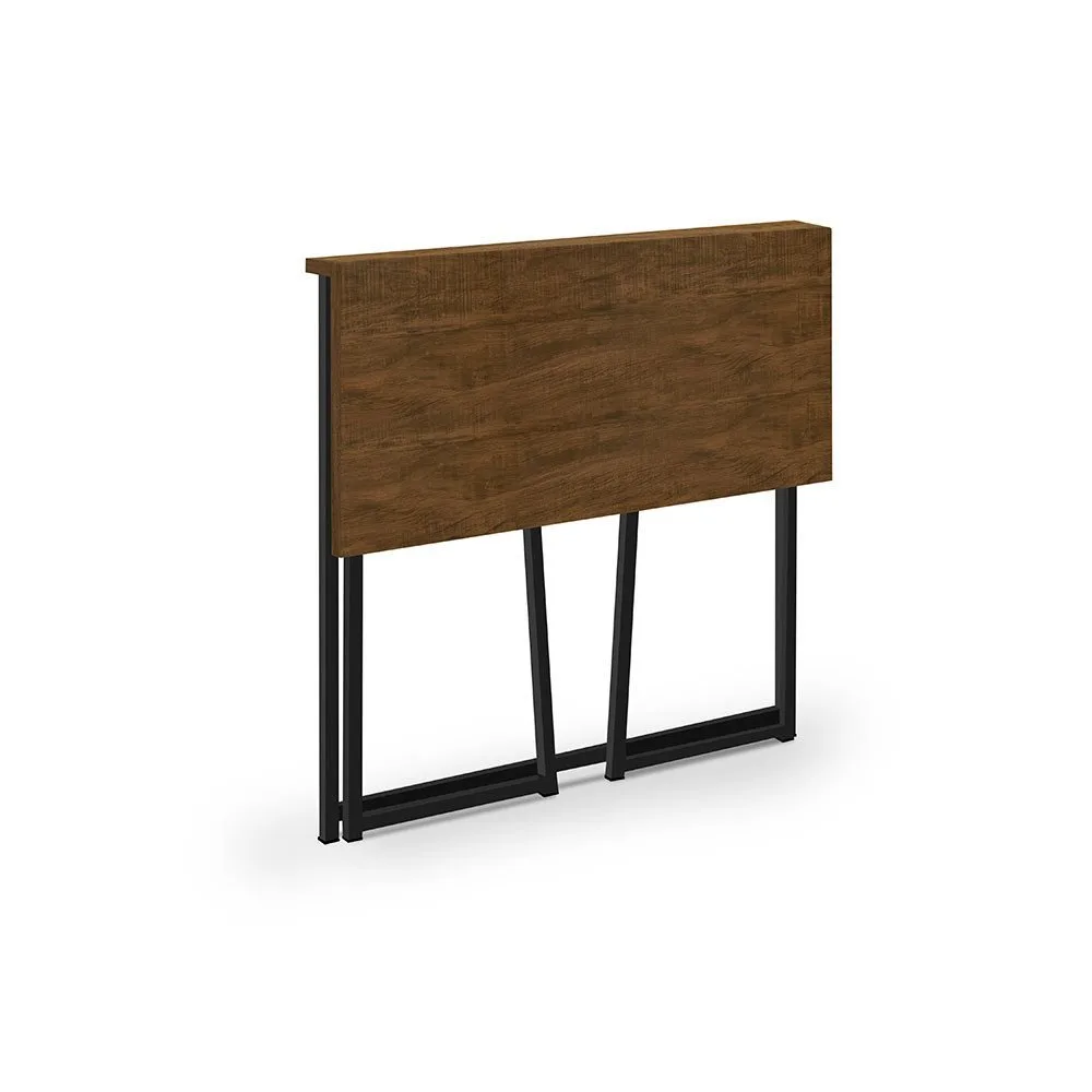 Escrivaninha Mesa Dobravel Office e Estudo Jade Klm Store Imbuia/ preto