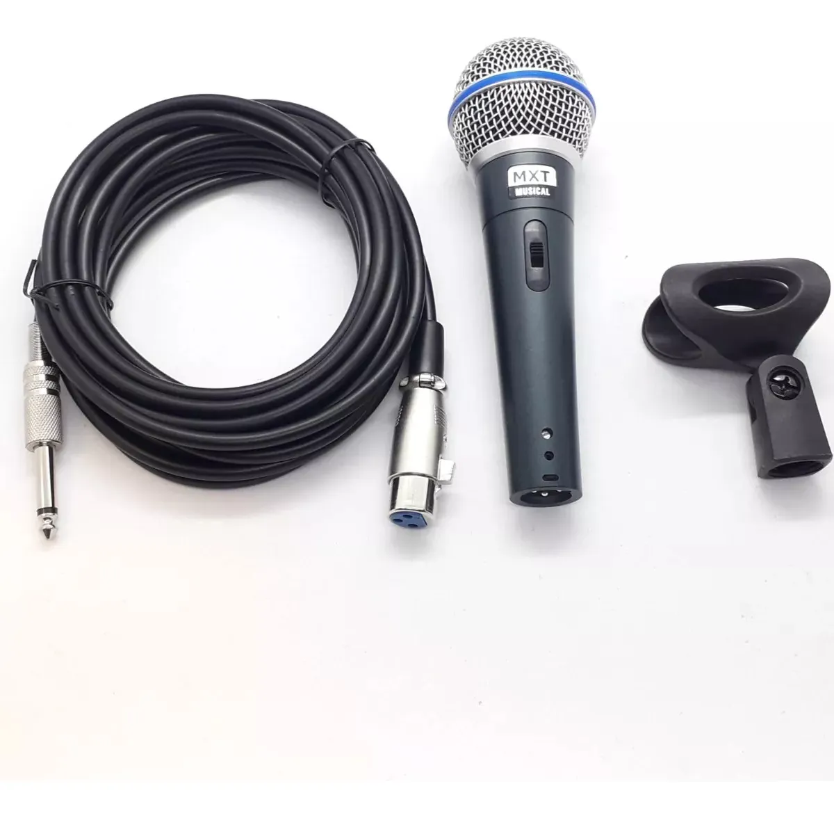 Microfone Profissional Bt58a + Pedestal Com Cachimbo + Cabo