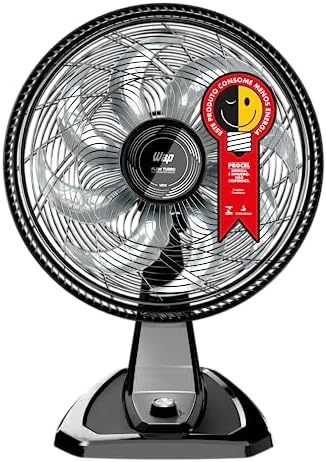 WAP Ventilador de Mesa e Parede 50cm FLOW TURBO, com Tecnologia Silenciosa e Econômica, 8 Pás e 3 Velocidades, 180W 220V