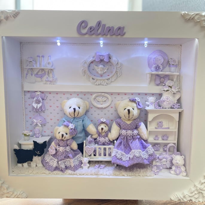 Quadro Maternidade Amor Maior - Lilás