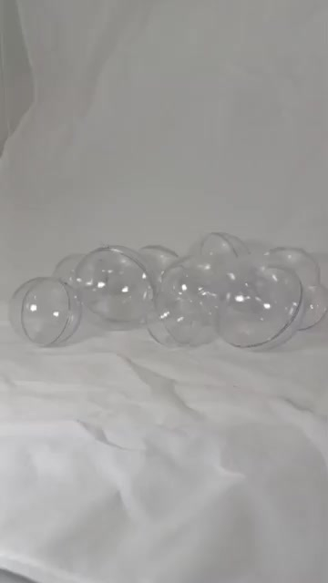 100 Esferas Acrílica Bola Transparente Pascoa Natal 5cm