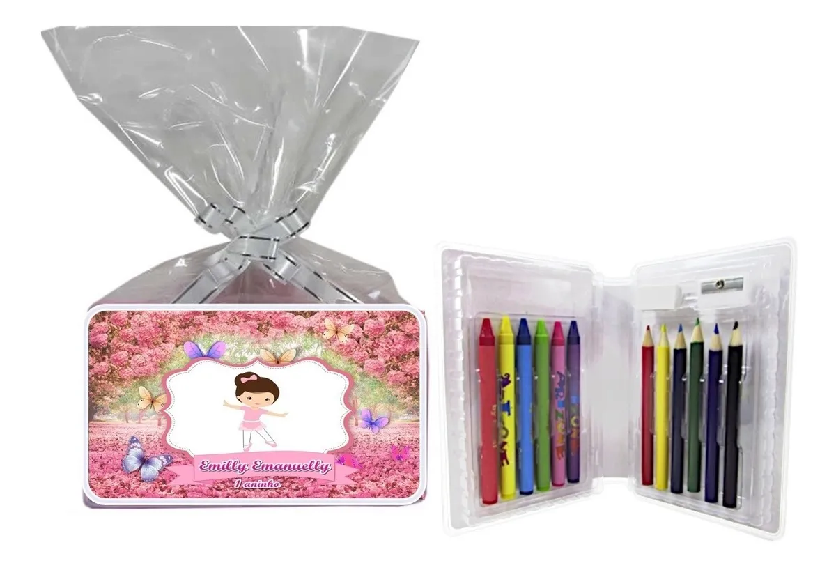 Lembrancinhas Aniversário Estojo Maleta De Pintura Kit 10un