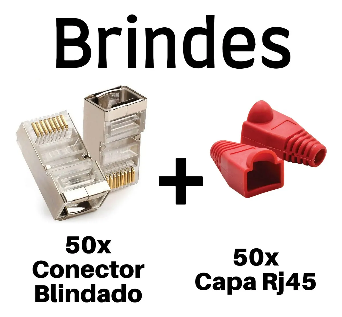 Cabo Rede Cat6 Vermelho Internet Caixa 305m Oletech + Brinde