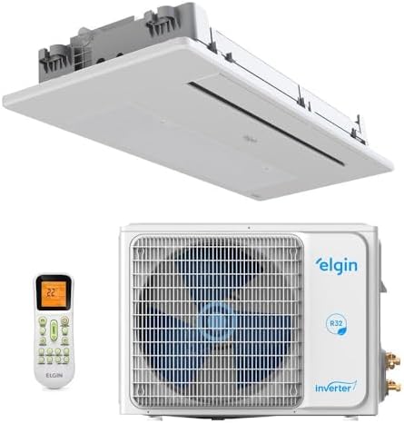 Ar-condicionado Split Inverter Cassete 12000 Btus Elgin 1 Via One Air Quente e Frio Koqi12c2wa/koqe12c2ca 220v