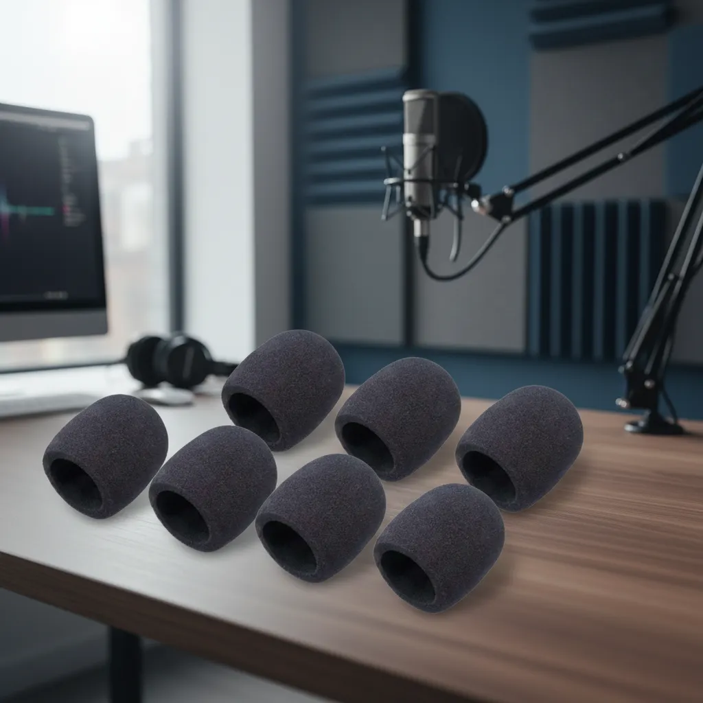 Kit 6 Espuma Para Microfone De Mão Sem Fio Sm58