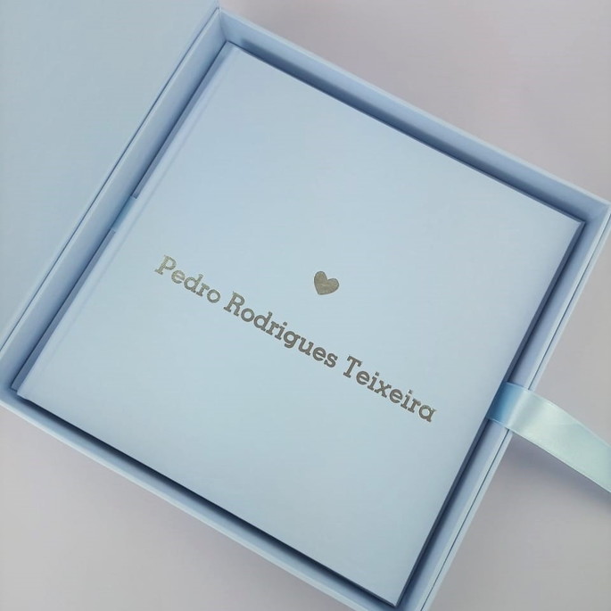 Livro do Bebê e Caixa Hot Stamping