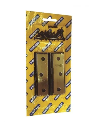 Kit C/05 Cartelas C/03 Dobradiça Merkel 101 Flo 3.1/2 - 15pc