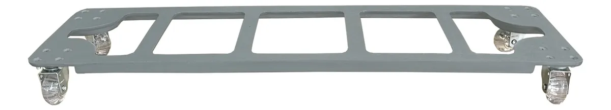 Suporte Retangular Aluminio Com Rodas De Silicone Gel 80x22