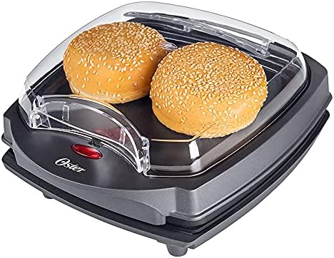 Grill Elétrico Oster Burguer 2 em 1 com Estufa, 110V, 1200W, OGRL500