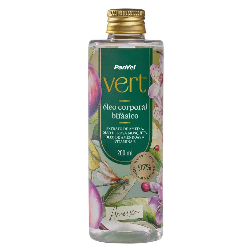 Óleo Corporal Bifásico Ameixa Panvel Vert 200ml