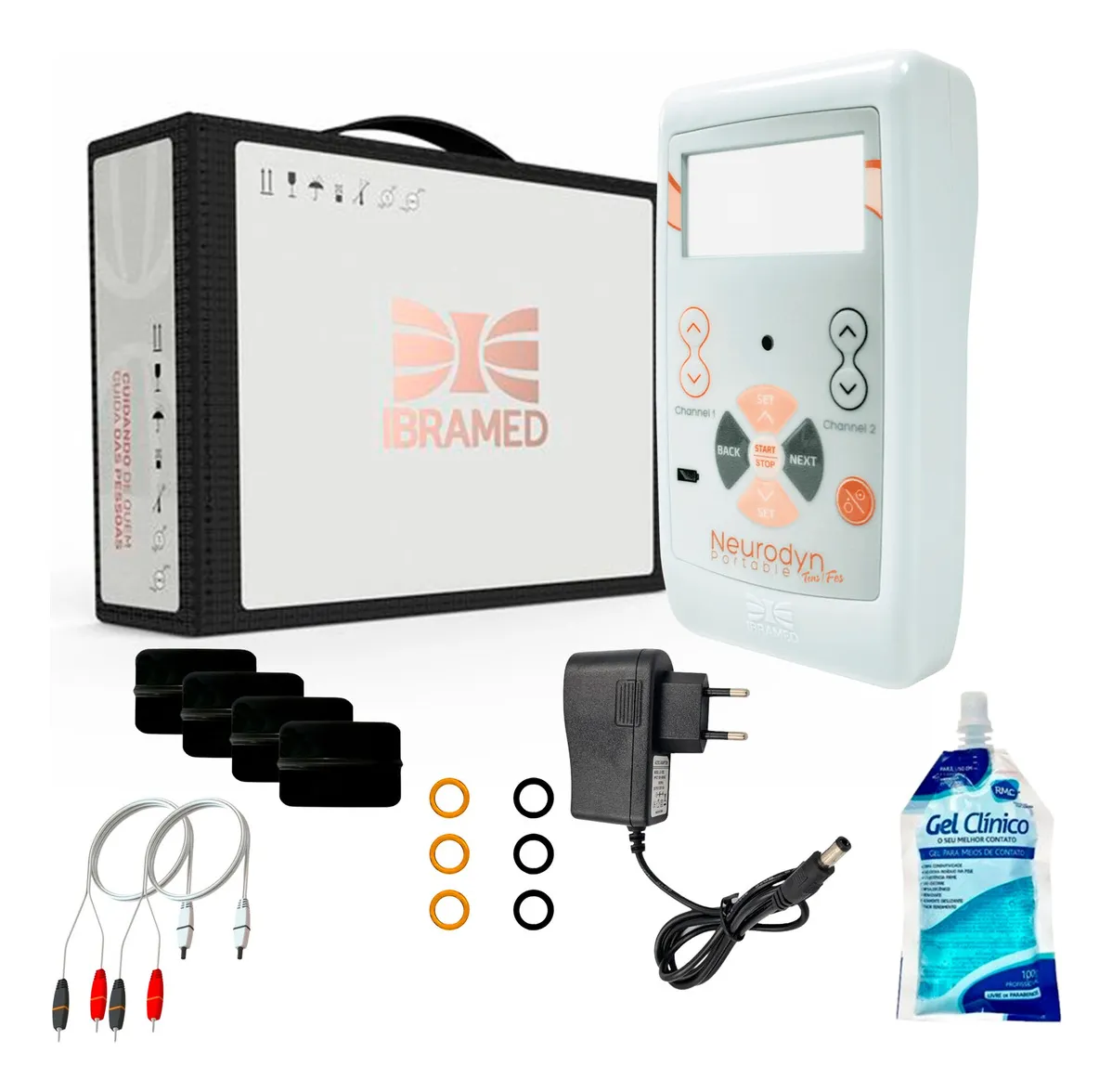 Neurodyn Ibramed Aparelho De Tens Fes Portatil Fisioterapia Eletroestimulador Muscular