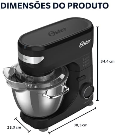 Batedeira Planetária Oster Bowl Inox III, OBAT641, 220V