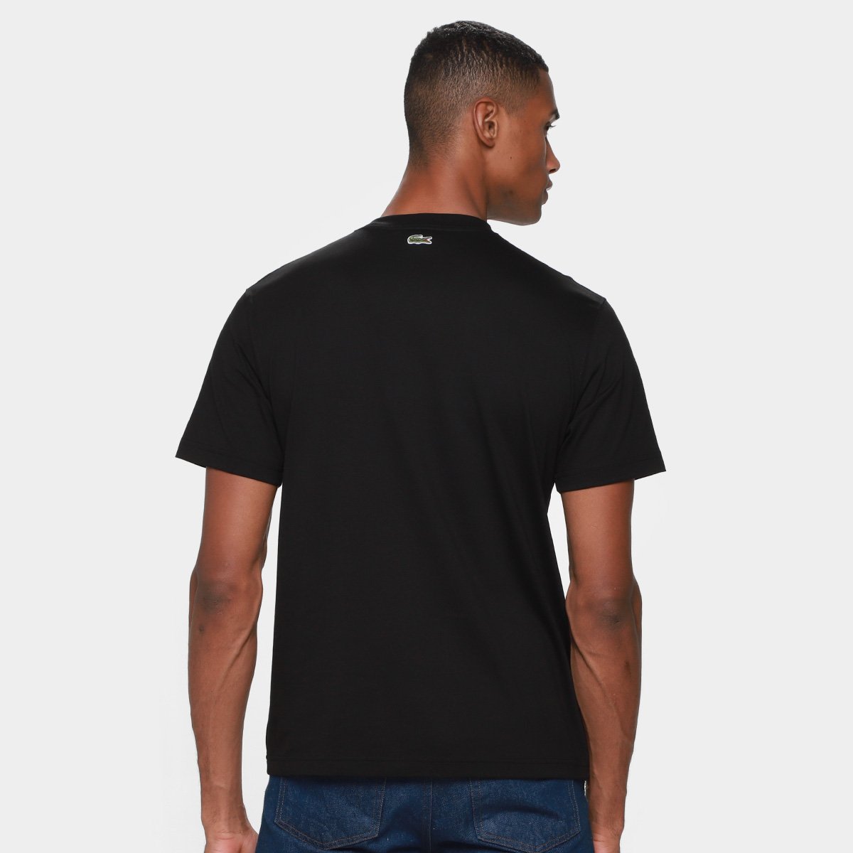 Camiseta Lacoste Casual Masculina - Preto