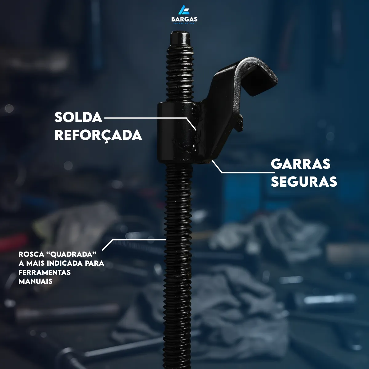 Encolhedor De Molas Suspensão Reforçado Rosca Quadrada Preto