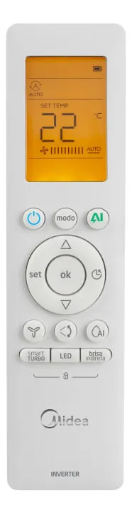 Ar Condicionado Split Hi Wall Midea Ai Airvolution Inverter 9.000 Btus Frio R-32