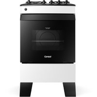 Fogão a Gás de Piso 4 Bocas Atlas Mônaco Plus, Mesa de Inox, Branco