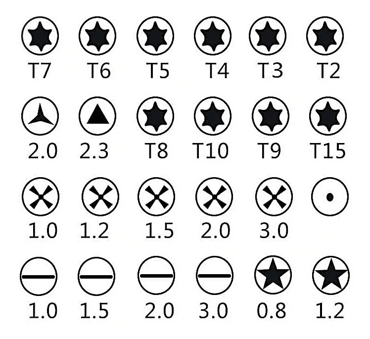 Kit 25 Chaves Precisão P/ Celular, Tablets, Eletronica