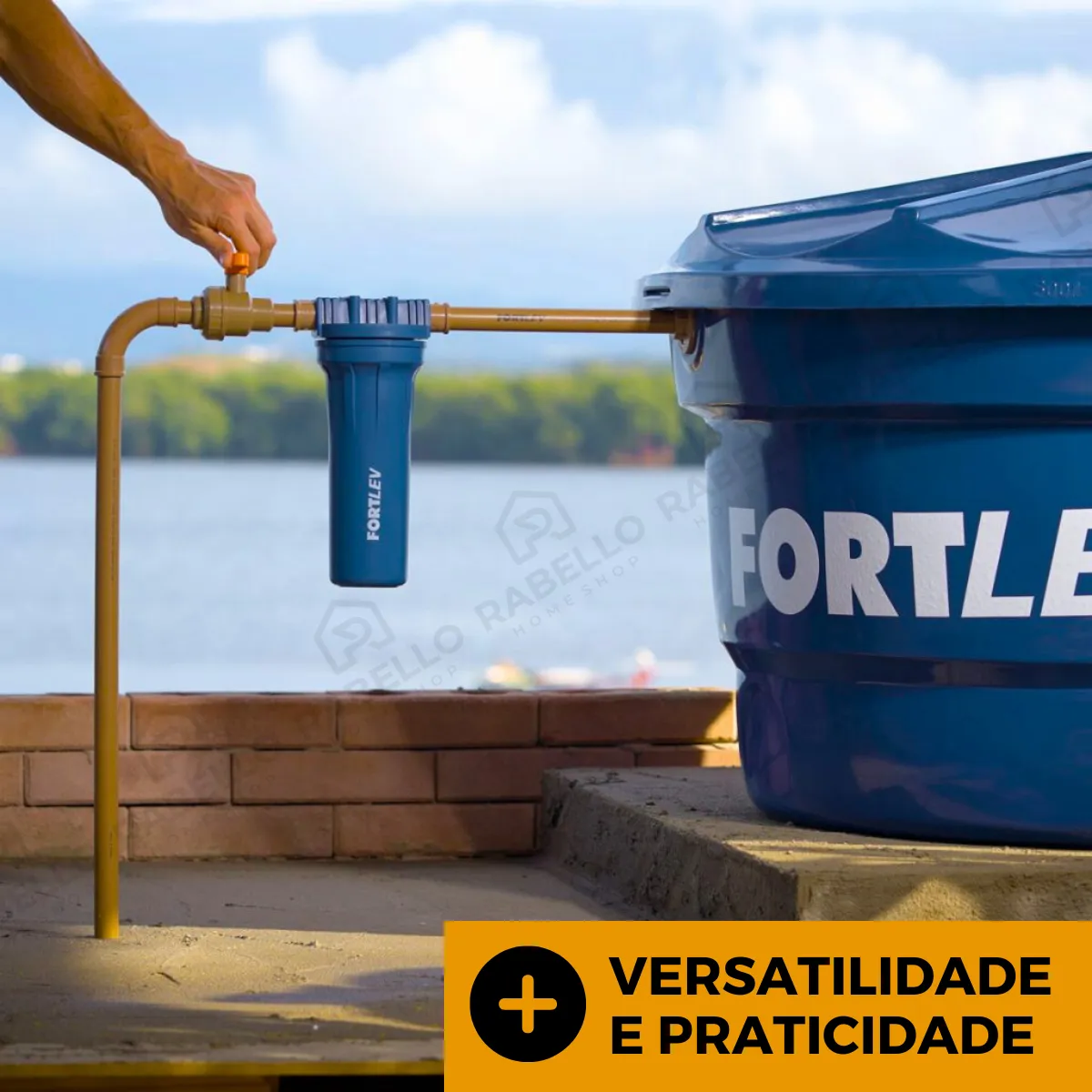 Filtro Limpa Caixa Dágua Cavalete Fortlev Filter Flux