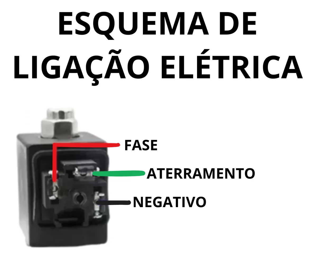 Válvula Solenóide 2/2 Vias N. Fechada 1'' Água/óleo/ar 24v
