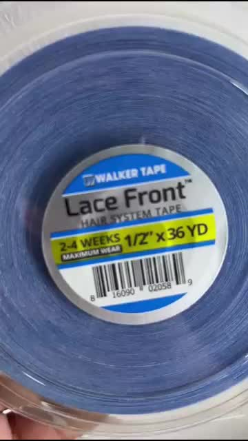 Fita Rolo Adesivo Lace Front Azul 36 Metros X 1.27cm