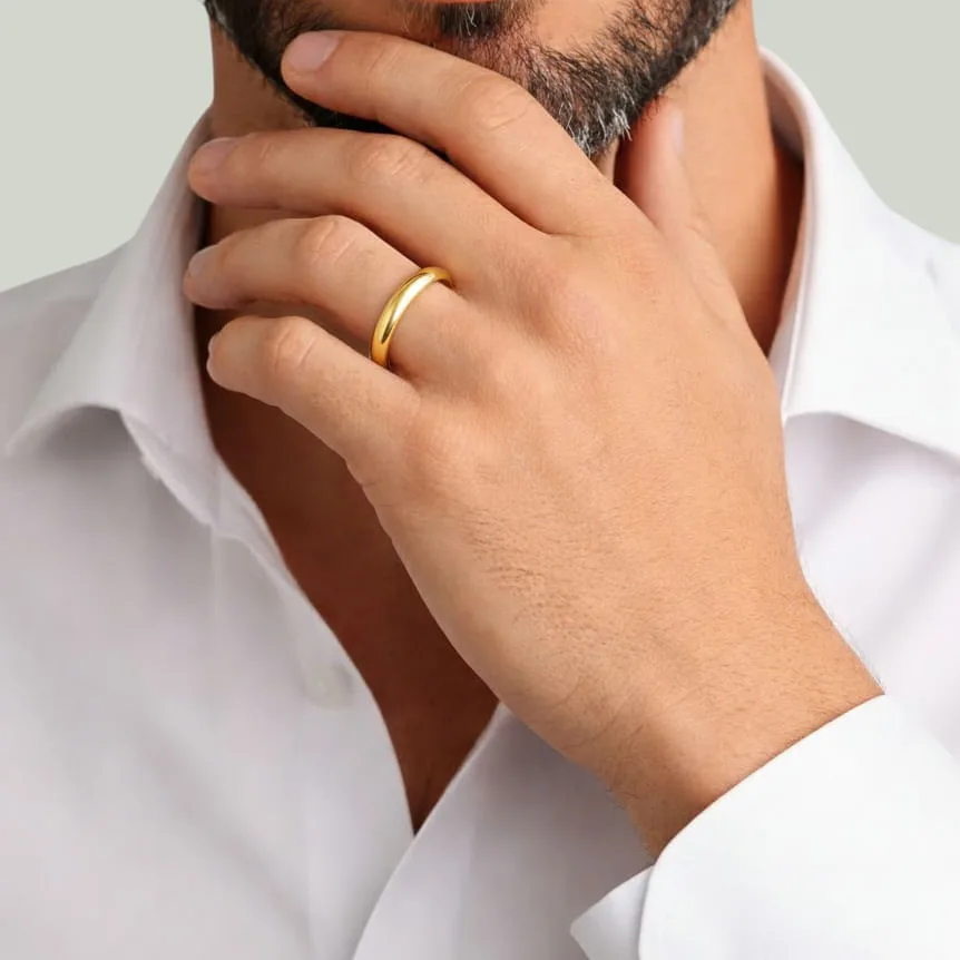 Aliança Heaven em Ouro Amarelo 18k, 3mm