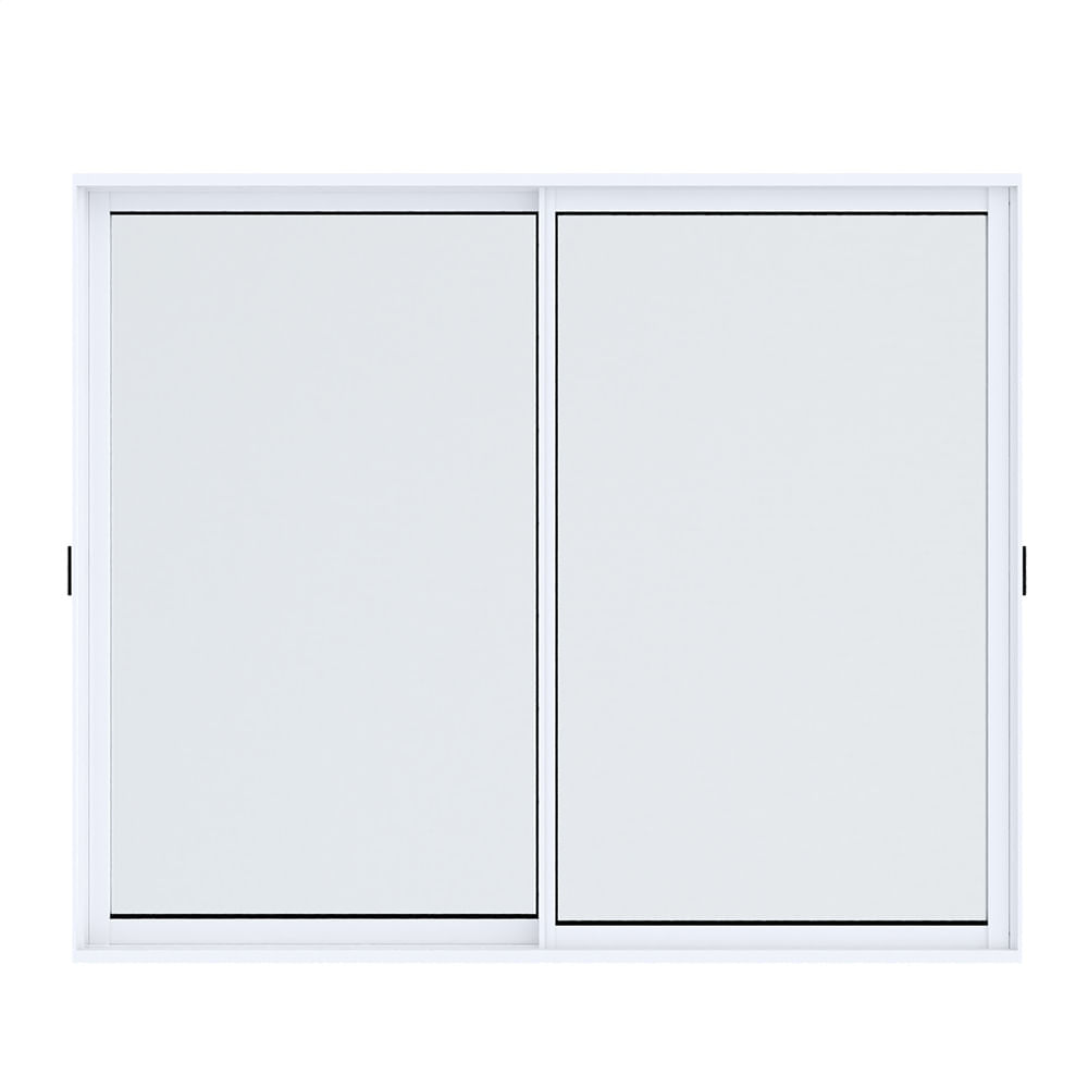 Janela de Correr 2 Folhas sem Grade Alumínio Branco Standard Proex