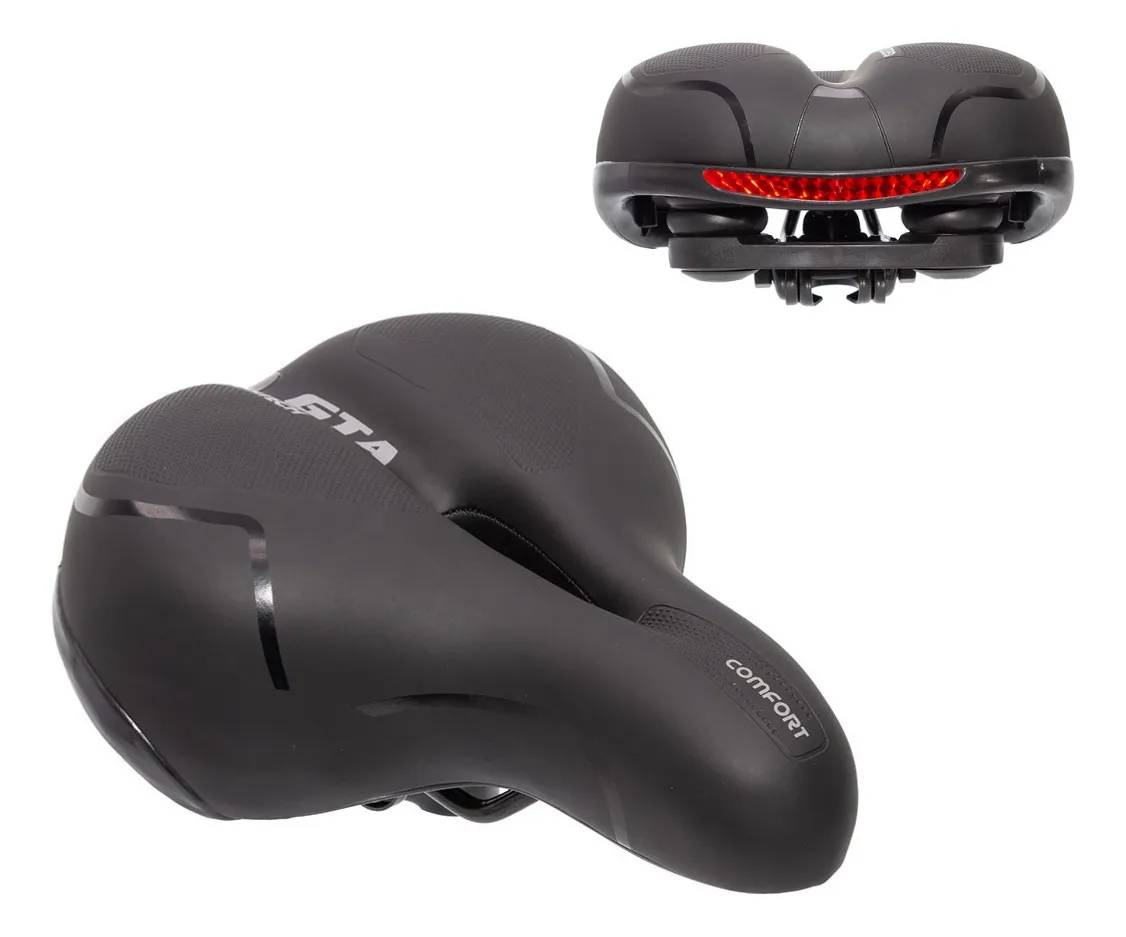 Banco Bicicleta Selim Bicicleta Gta Comfort Gel Tech Refletor Elastomero