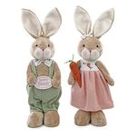 Enfeite Coelho Happy Easter ou Coelha com Cenoura Sortido 51x15x10cm 1066768 - Cromus Enfeite Coelho Happy Easter ou Coelha com Cenoura Sortido 51x15x10cm 1066768 - Cromus