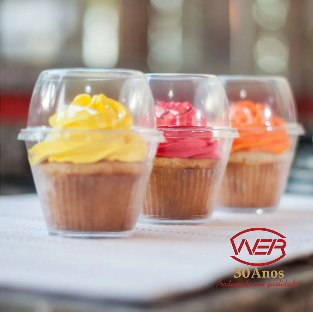 Embalagem Pote Doces Sobremesa Cupcake -  120 Unid - 180 Ml