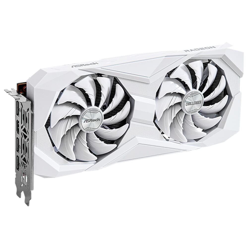 Placa de Vídeo ASRock RX 6600 Challenger White AMD Radeon, 8GB, GDDR6, DirectX 12 Ultimate, RDNA 2 - 90-GA4UZZ-00UANF