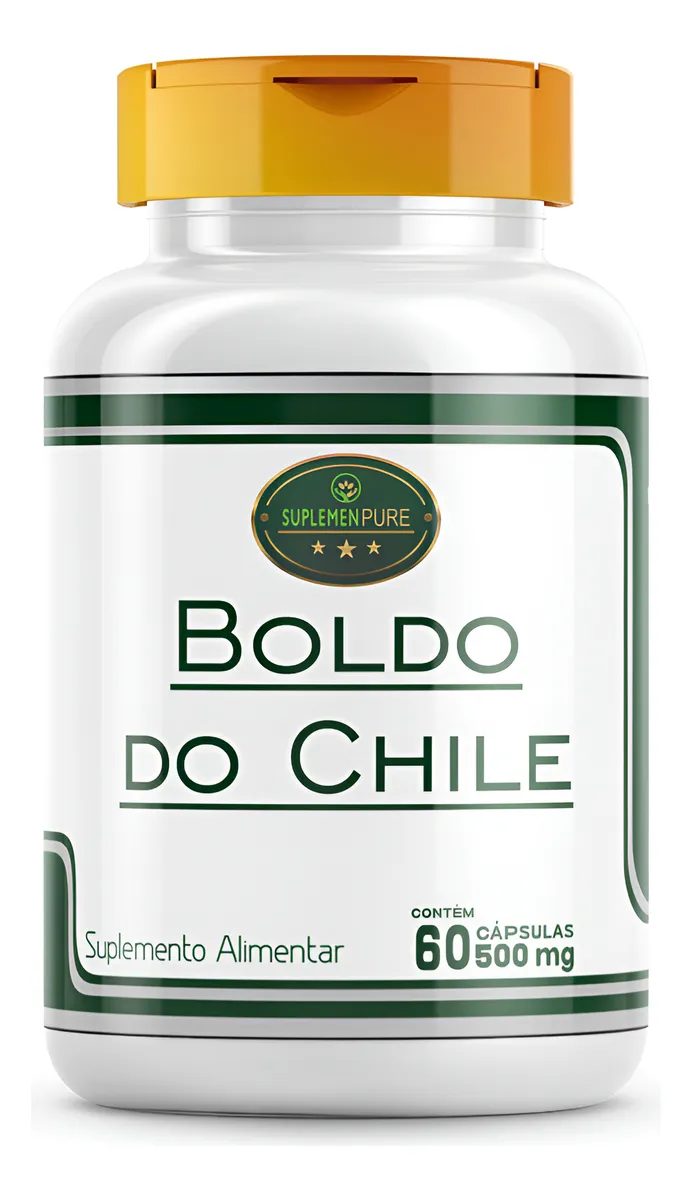Boldo Do Chile 60 Cápsulas De 500 Mg Produto 100% Natural