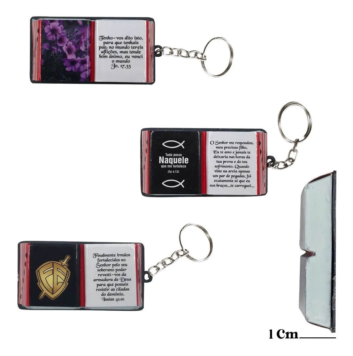 50 Mini Biblias Lembrancinhas Chaveiros