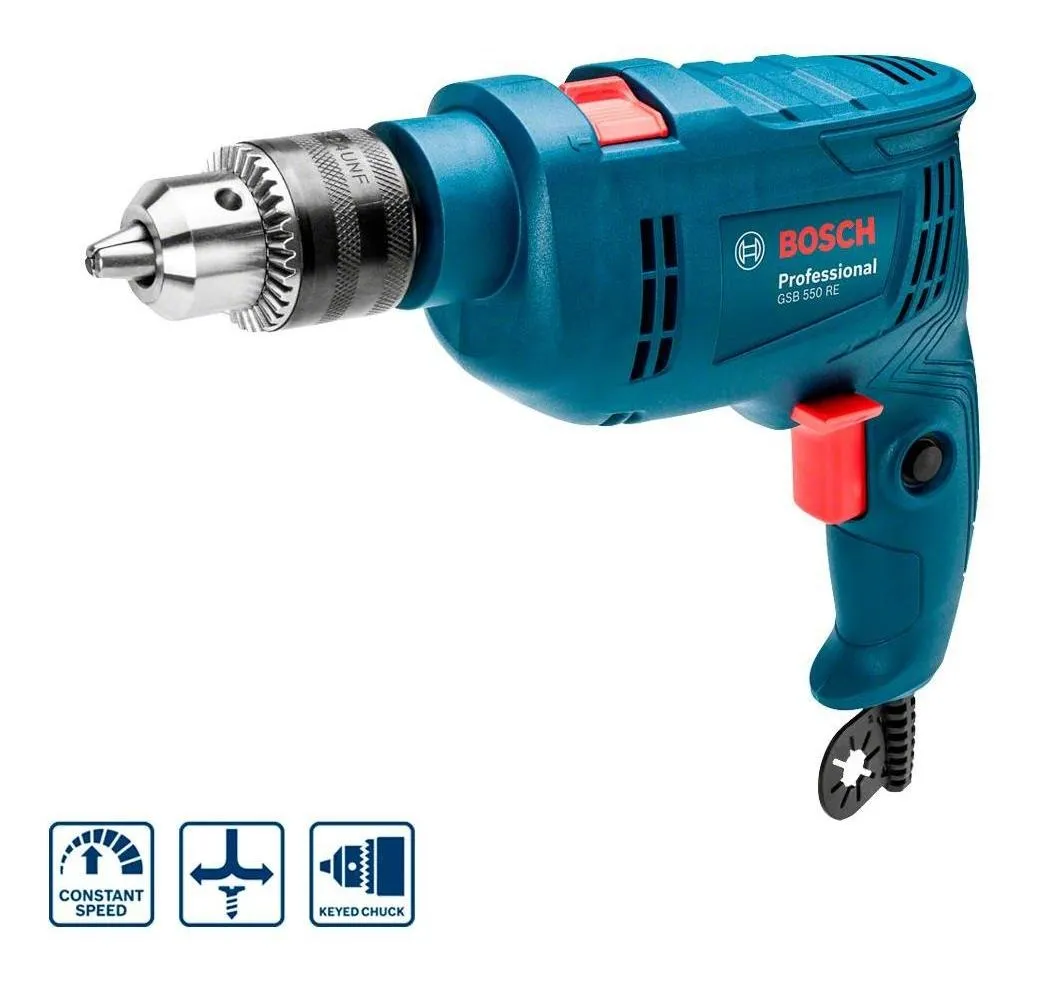 Furadeira Impacto 1/2 Pol 550w Gsb550 Re Kit 14 Brocas Bosch