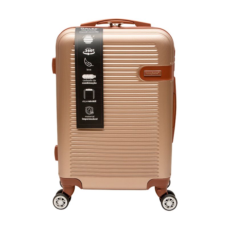 Mala Viagem Bordo Gales 20" 10kg com Rodinhas 360º e Alça Telescópica 32x22x55cm LM2306 - honeyhome Mala Viagem Bordo Gales 20" 10kg com Rodinhas 360º e Alça Telescópica 32x22x55cm LM2306 - honeyhome