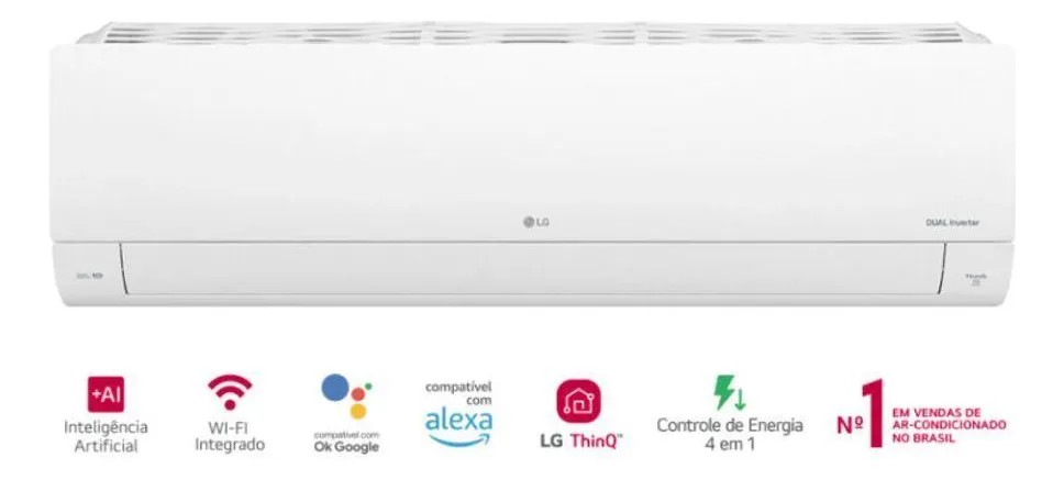 Ar Condicionado Lg Dual Inverter Ai Voice 12000btu Frio 220v