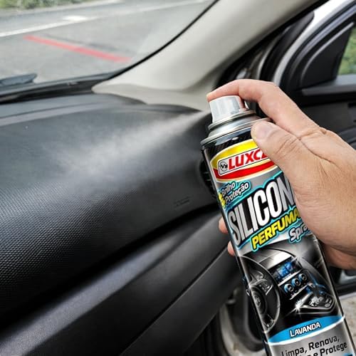 Luxcar Silicone Spray Lavanda 300 ml – Protetor e Lubrificante Perfumado