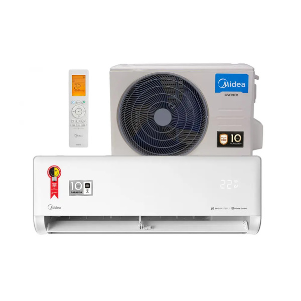 Ar Condicionado Split Inverter Quente e Frio 9000BTUs com Wi-Fi 220V AI Ecomaster Midea