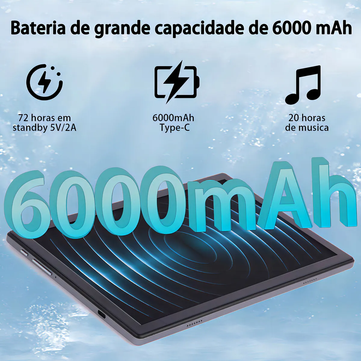 Tablet 10” C10 Octa-Core 8GB RAM 256GB 4G Dual Chip Wi-Fi Android Teclado Capa Touch VTR Eletronics Ideal Estudo Trabalho Aulas Online Compleot