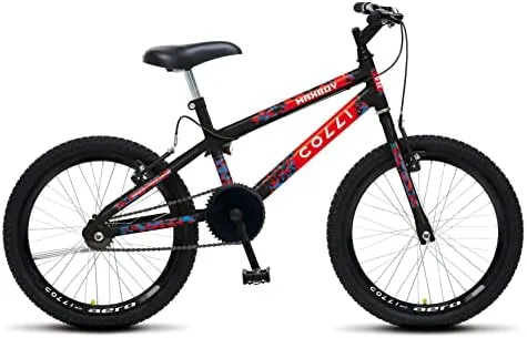 Colli Bike, Bicicleta Max Boy, Aro 20 Aero 36 Raias, freios V-Brake Dianteiro e Traseiro, Suporte de guidão Down Hill