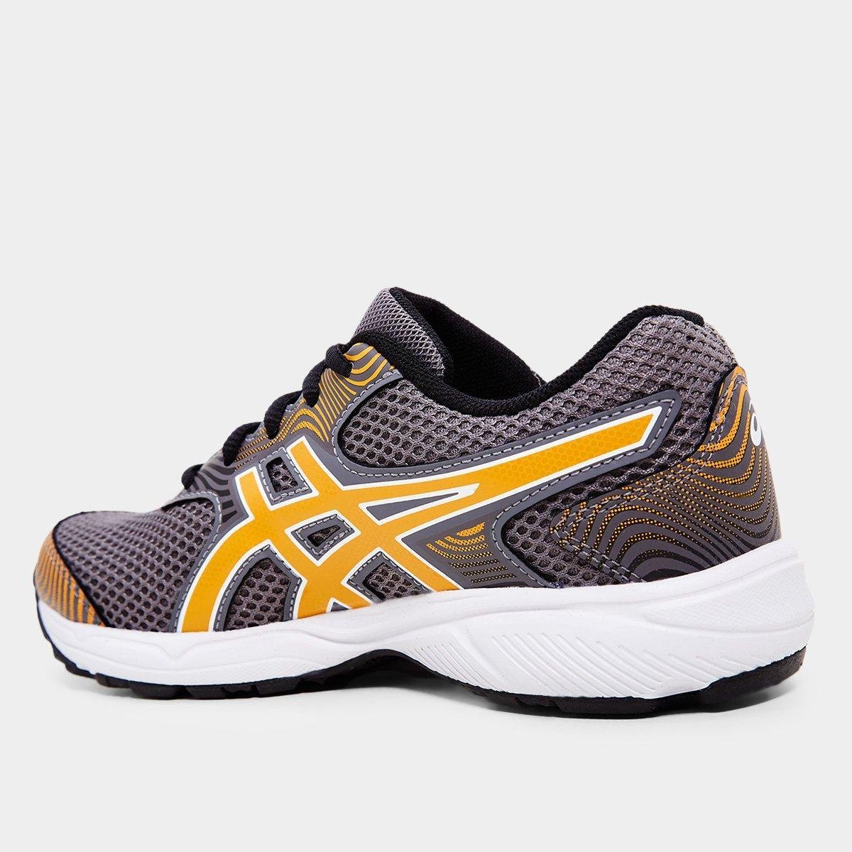 Tênis Infantil Asics Buzz 4 Gs - Cinza+Laranja