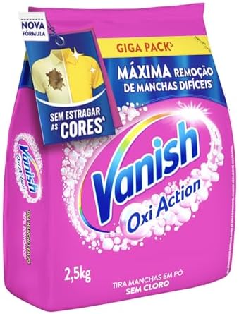 Vanish Tira Manchas Em Pó, Multi Power Oxi Action, para Roupas Coloridas Refil 2,5Kg