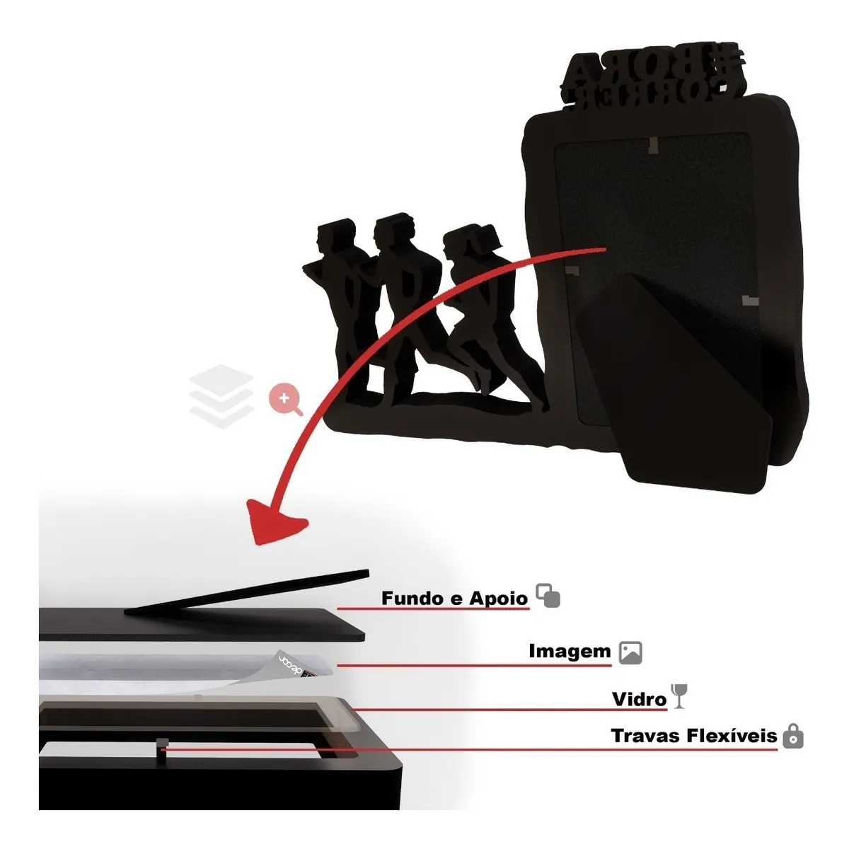 Porta-retrato Bora Correr Presente Corredor Corredora