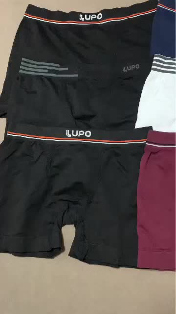 Kit 6 Cuecas Lupo Boxer Box Sem Costura Basic Microfibra