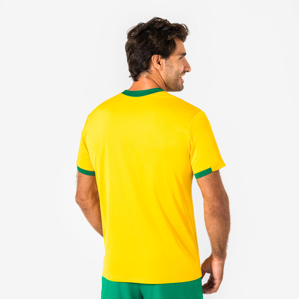 Camisa Masculina de Futebol Torcedor Brasil Kipsta Amarela