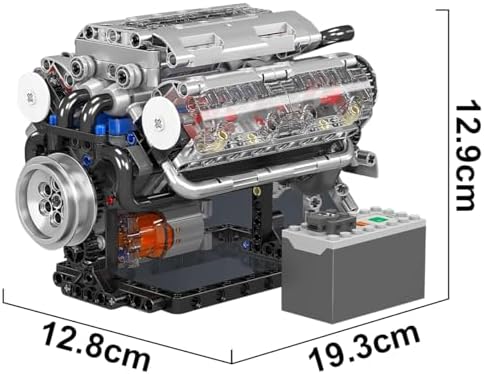 Blocos de Montar Construção - Série de Motores V8 (535peças)