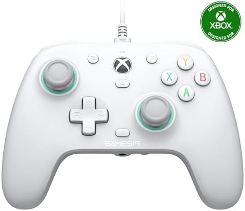 GameSir G7 SE Controle com Fio para PC, Xbox One, Xbox Series X|S, Gamepad para Jogos Plug and Play com Joysticks Hall/Gatilho Hall, Conector de Audio de 3,5 mm