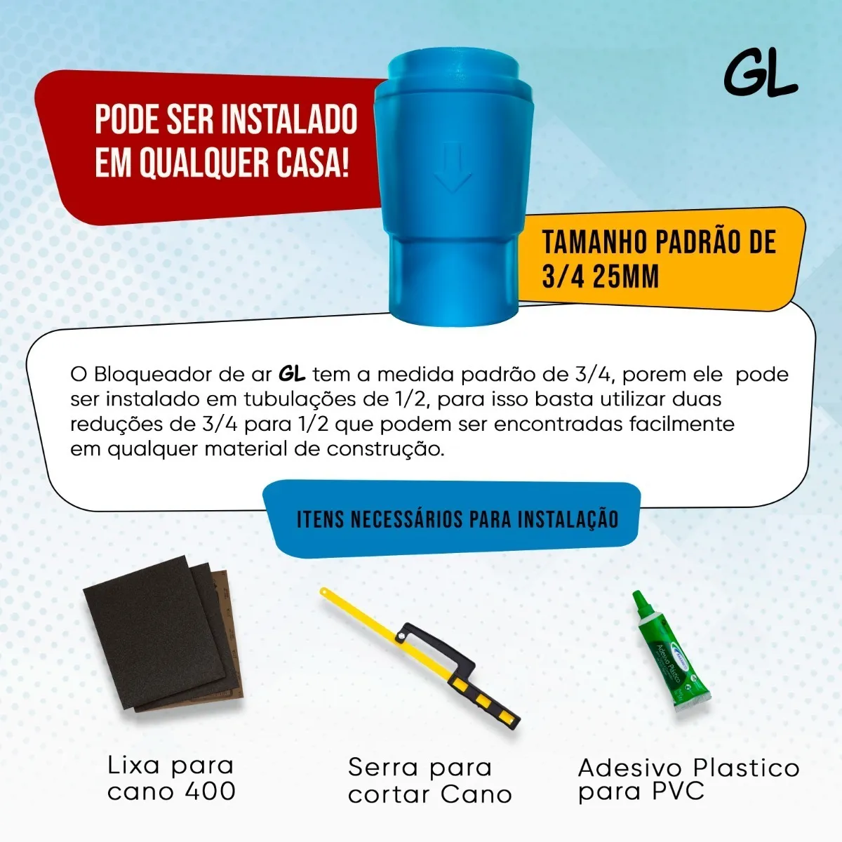 2 Bloqueador De Ar Hidrômetro, Redutor De Conta D'água Gl