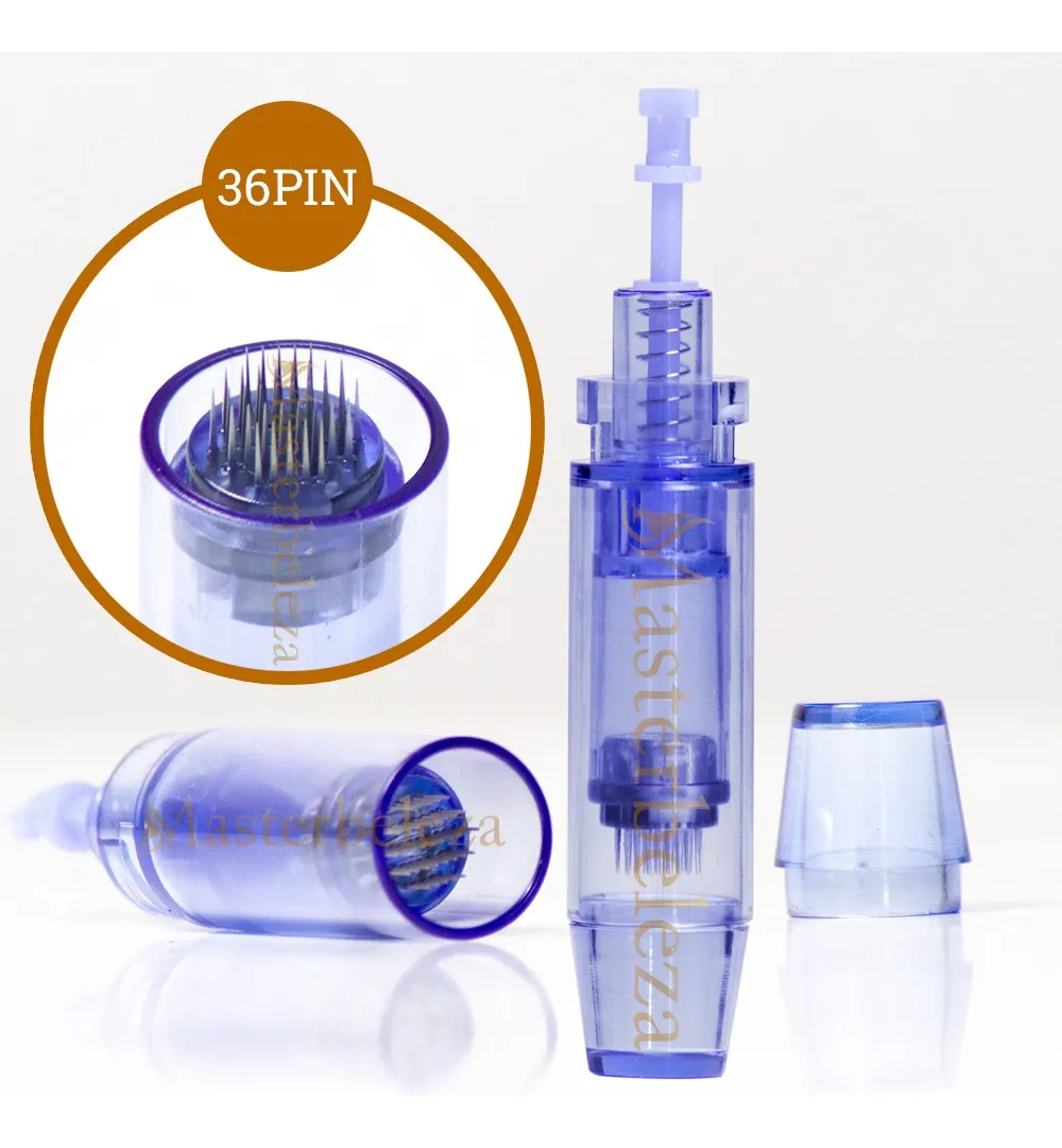 Kit 10 Agulhas Cartucho Caneta Derma Pen 12 36 42 Nano Ponta
