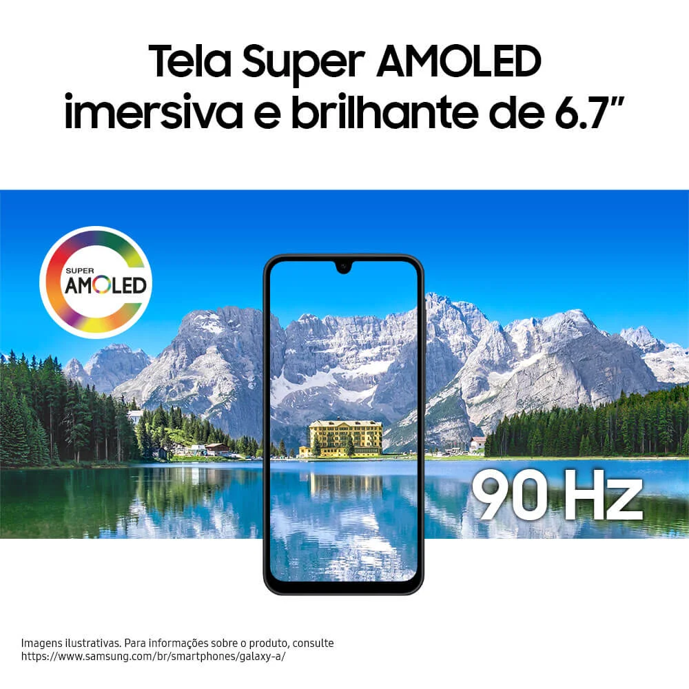 Smartphone Samsung Galaxy A17 Com Ia, 256GB, 8GB Ram, Câm De 50mp, Tela De 6.7”, NFC, Ip54, Preto