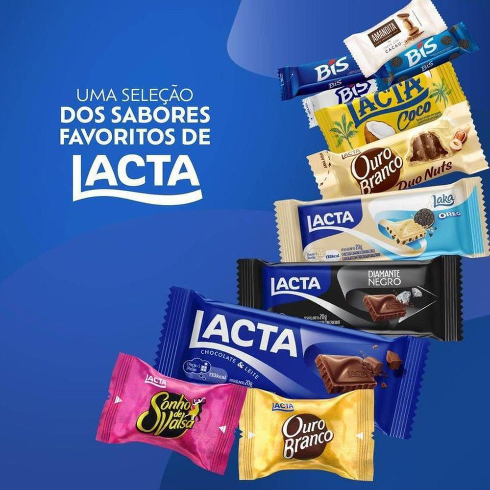 Caixa de Bombons Variedades Chocolate Lacta Favoritos 250g